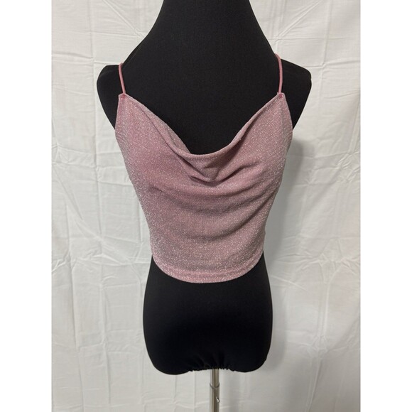 Shein Women’s Glitter Crop Top Sleeveless Tank Top Size Medium - Picture 1 of 3